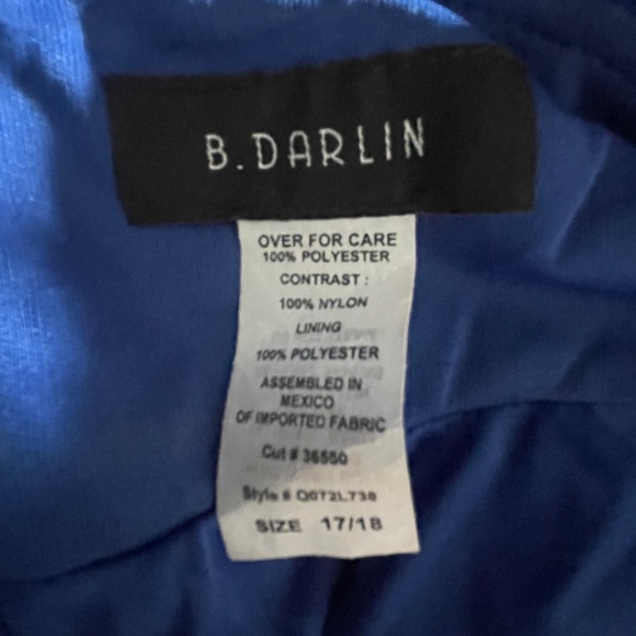 Bright Blue Strappy Gown - Picture 9 of 10